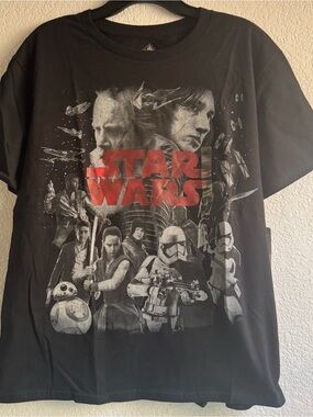 Star Wars Black shirt with many characters New L